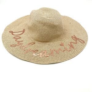 David and Young Packable Sunhat‎ Daydreaming Beachy Floppy Summer Travel OS